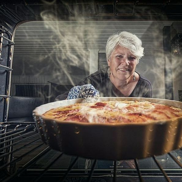 Retrato en la cocina